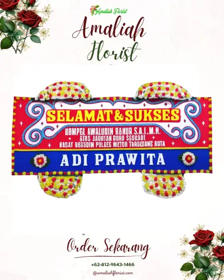 Papan Bunga Ucapan Selamat Pantai Mutiara